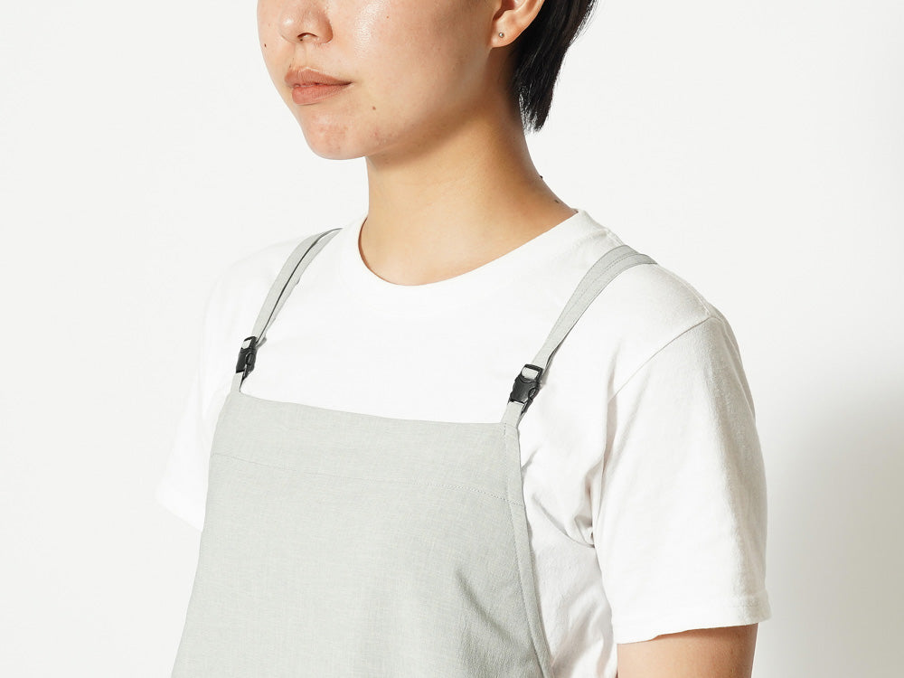 SNOW PEAK PE LIGHT POPLIN DRESS - LIGHT GREY