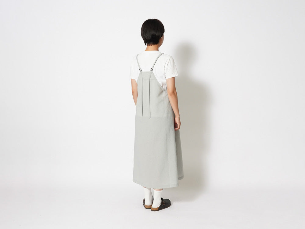 SNOW PEAK PE LIGHT POPLIN DRESS - LIGHT GREY