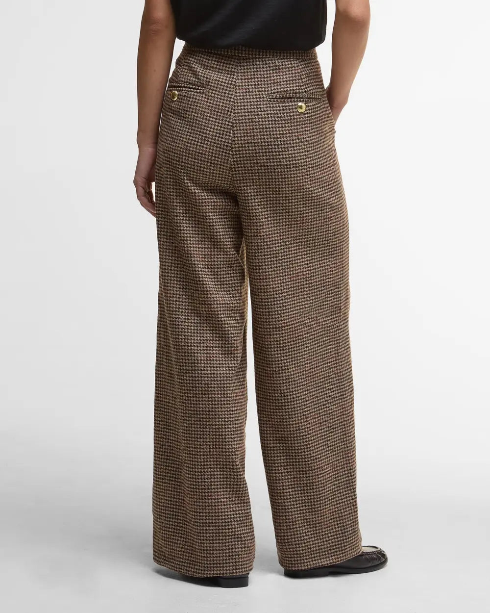BARBOUR SOPHIA WOOL TAILORED TROUSERS - MULTI CHECK