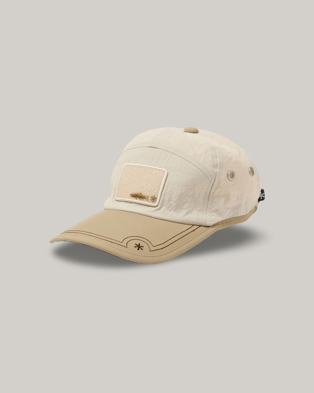 SNOW PEAK FLY FISHING FITTED FRONT VENTILATED CAP - IVORY