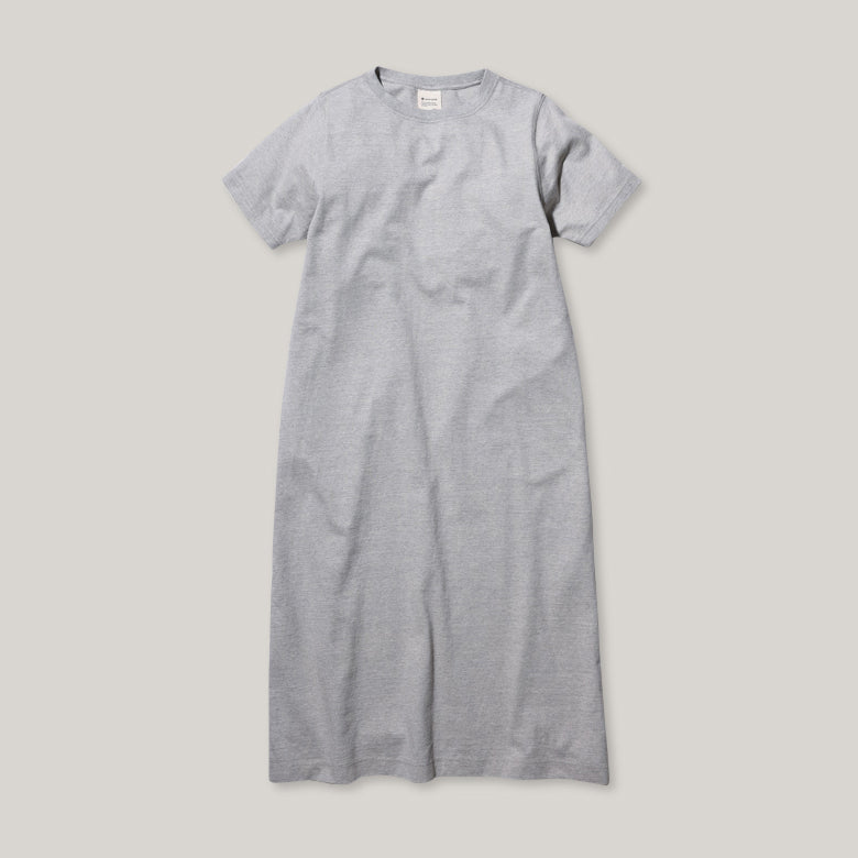 SNOW PEAK RECYCLED COTTON HEAVY DRESS - MEDIUM GREY