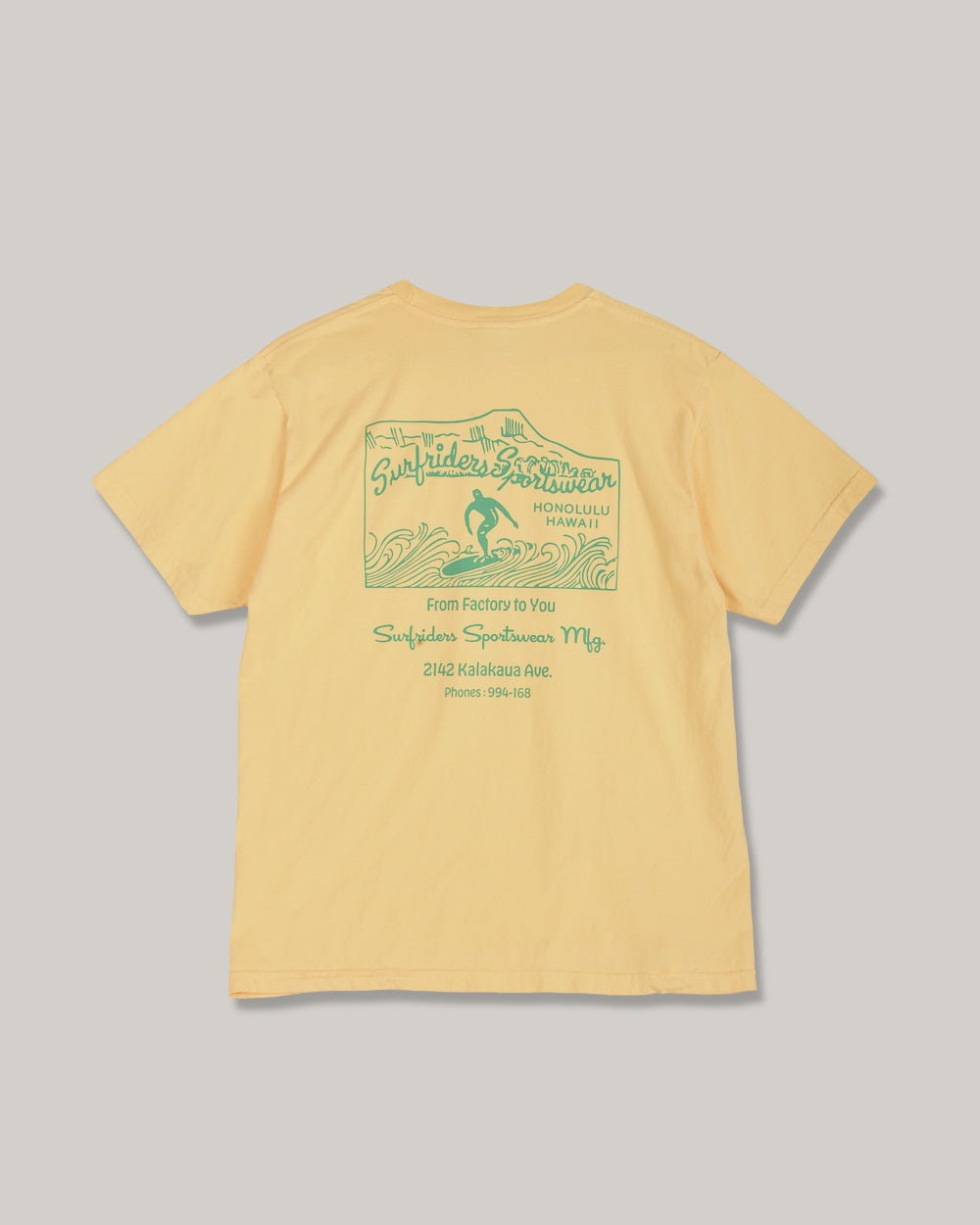 SUN SURF SURF RIDER'S SPORTSWEAR T-SHIRT - YELLOW