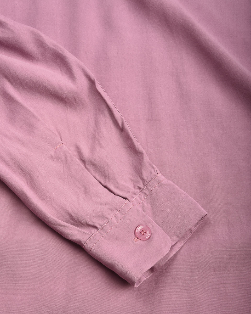 STYLE EYES SADDLE STITCH L/S RAYON BOWLING SHIRT - PURPLE