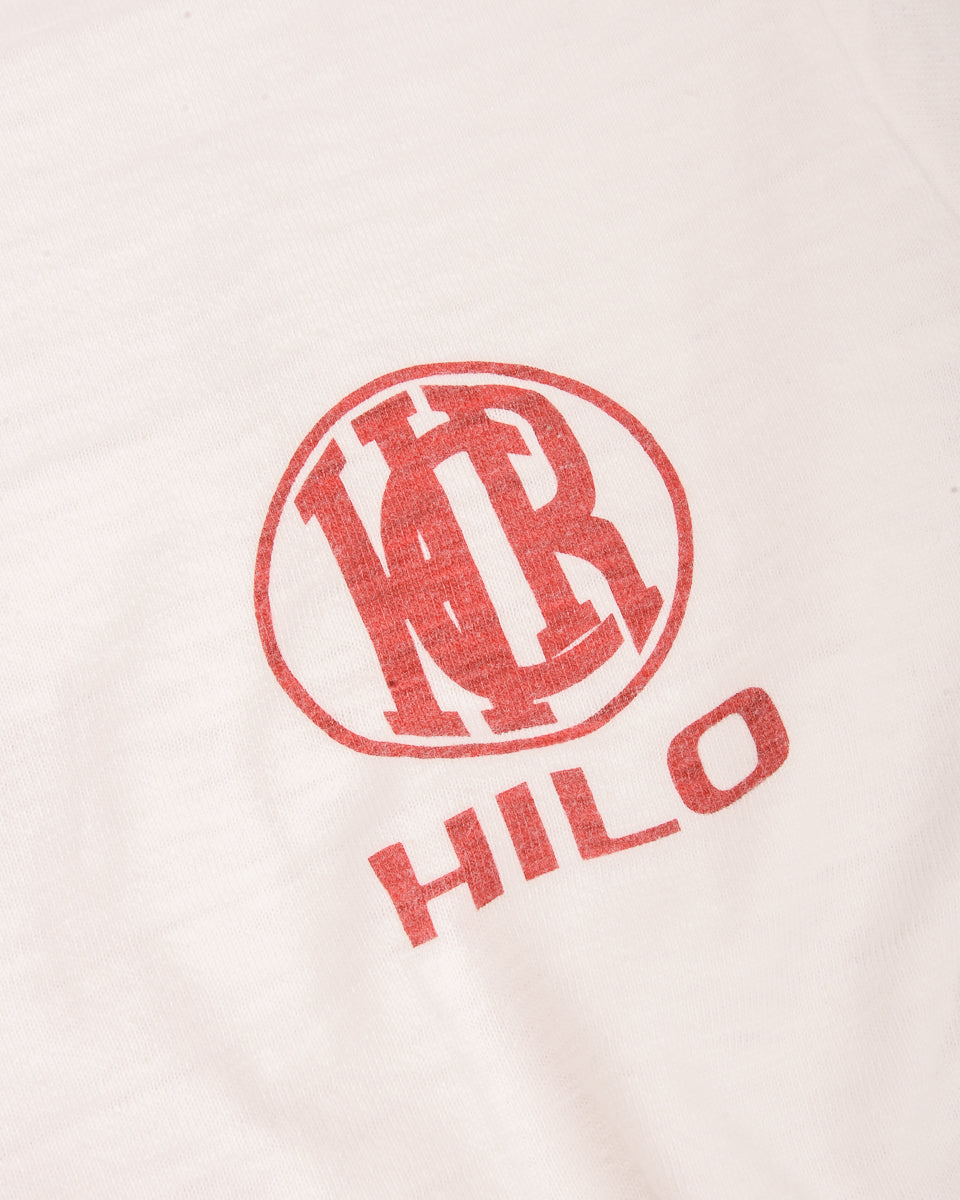 HILO RAILROAD LOGO TEE - OFF WHITE