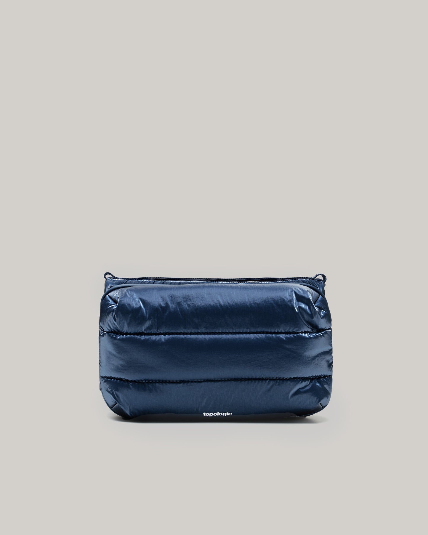 TOPOLOGIE BOTTLE SACOCHE LARGE MARINE BLUE METALLIC PUFFER