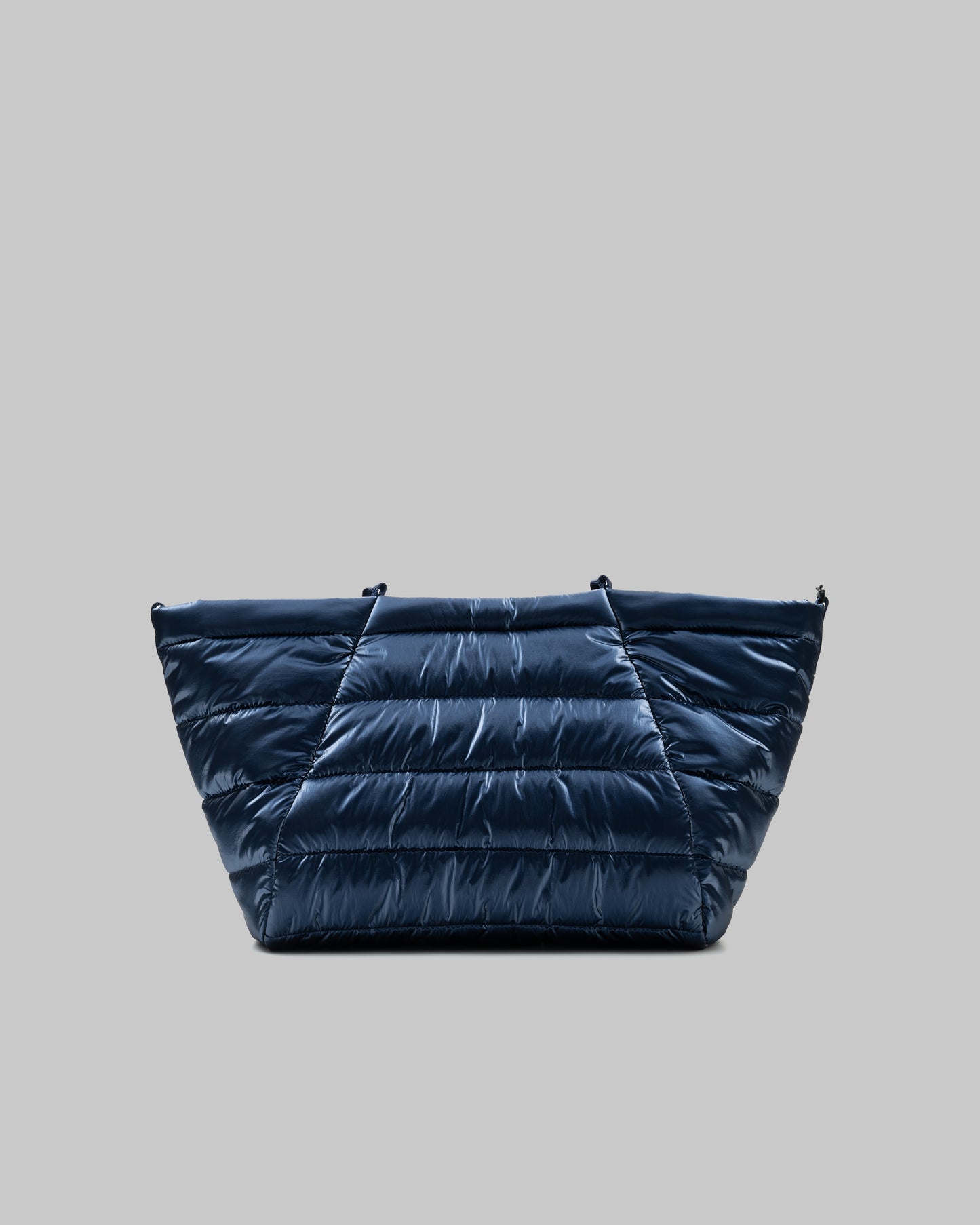 TOPOLOGIE MARCHE TOTE MEDIUM MARINE BLUE METALLIC PUFFER