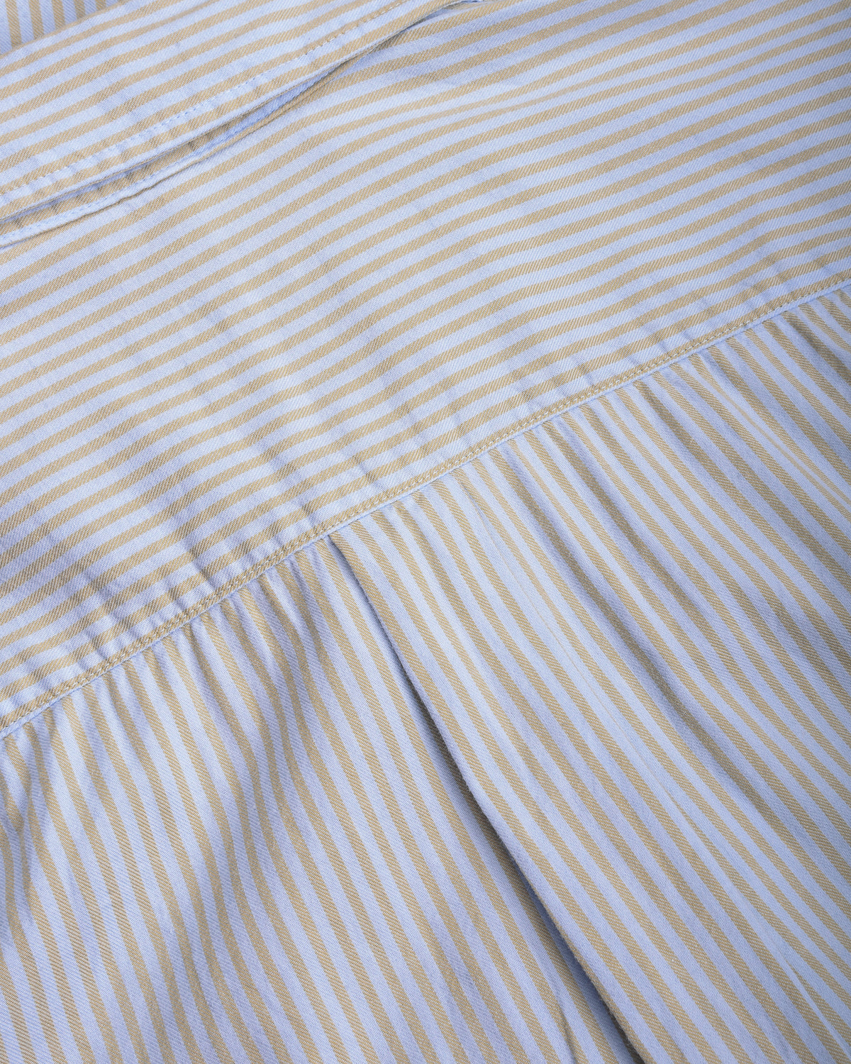 TS(S) GARMENT DYE BLOCK STRIPE BAGGY FIT SHIRT - BLUE