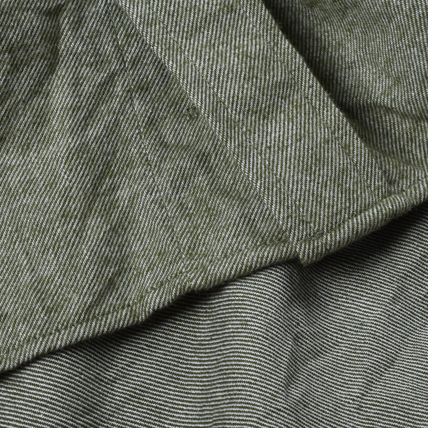 TS(S) CHAMBRAY FLANNEL BAGGY FIT SHIRT - GREEN