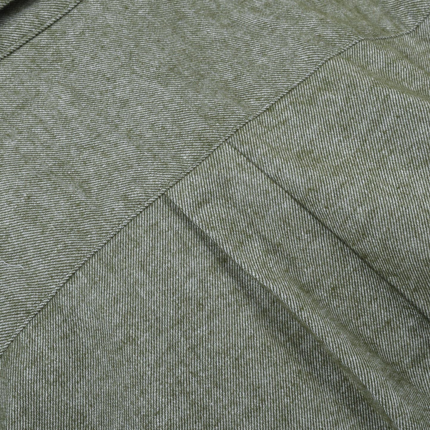 TS(S) CHAMBRAY FLANNEL BAGGY FIT SHIRT - GREEN
