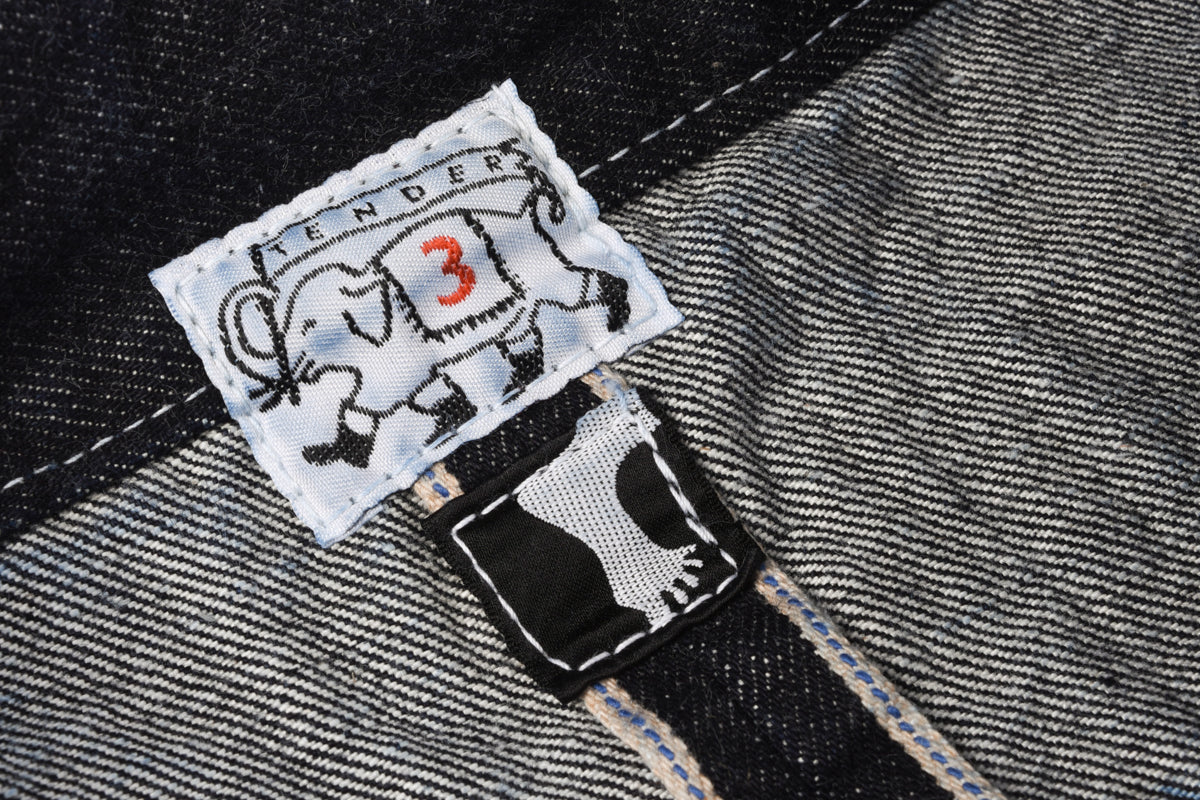 TENDER EDITED JEANS JACKET 16oz SELVAGE DENIM - ACHILLES HEEL INDIGO DYED
