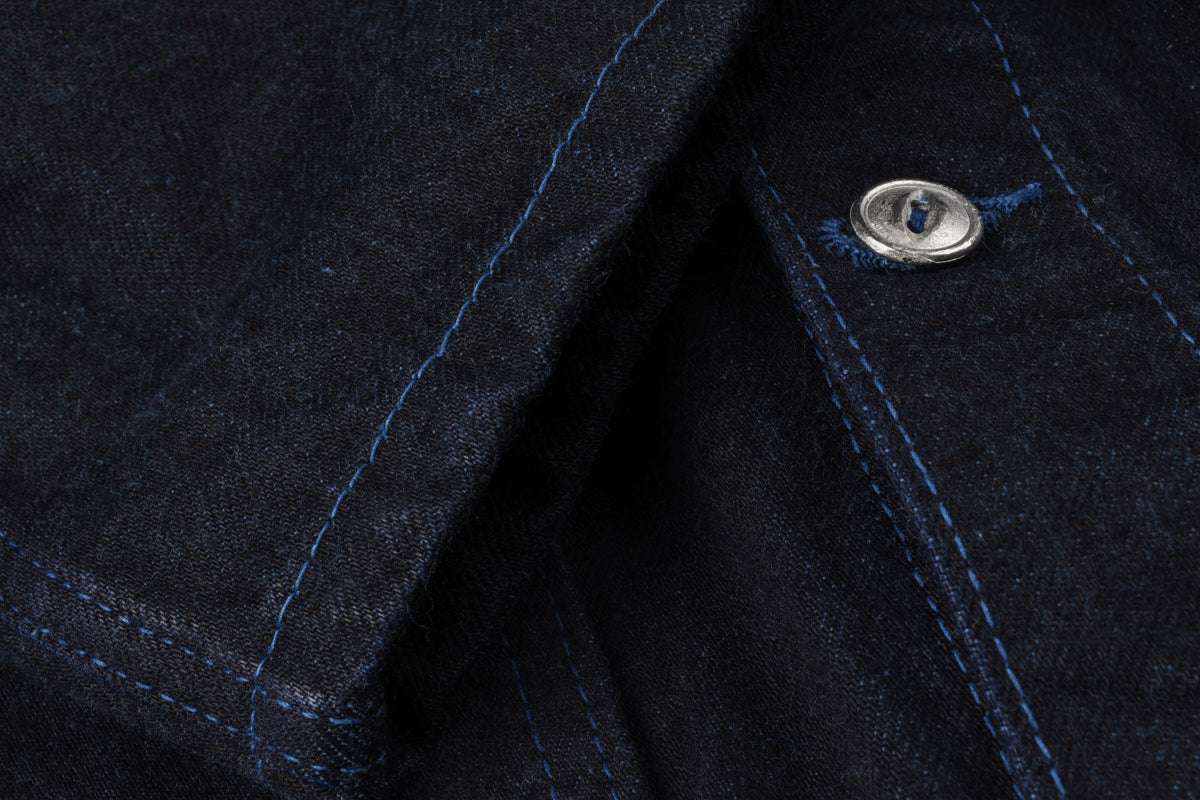 TENDER EDITED JEANS JACKET 16oz SELVAGE DENIM - ACHILLES HEEL INDIGO DYED