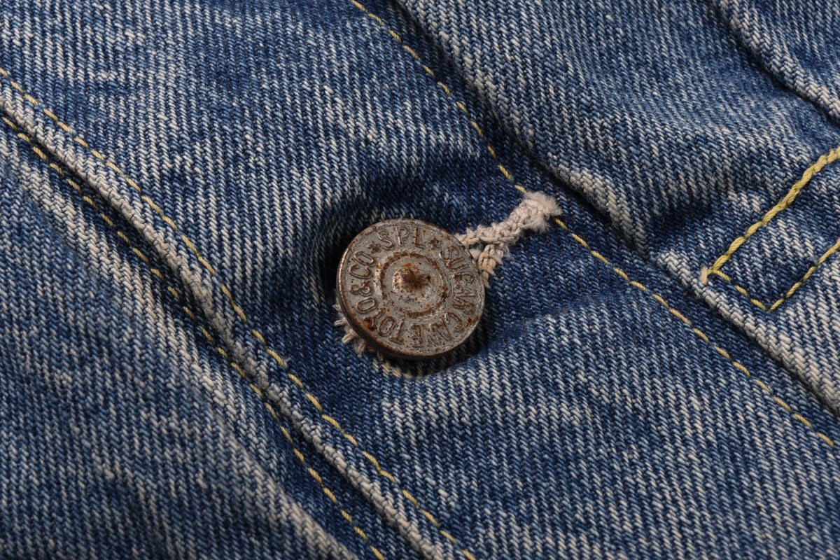 SUGAR CANE 14.25oz DENIM JACKET 1953 - AGED MODEL