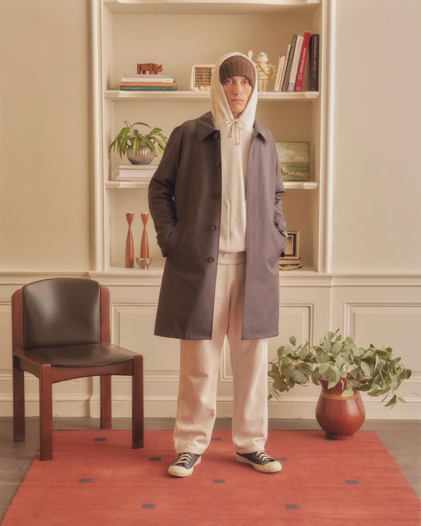 KNICKERBOCKER TRENCH W.R. COAT - LIGHT OLIVE