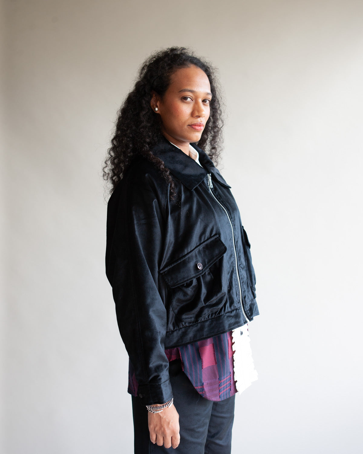 W'MENSWEAR FISHING JACKET - BLACK