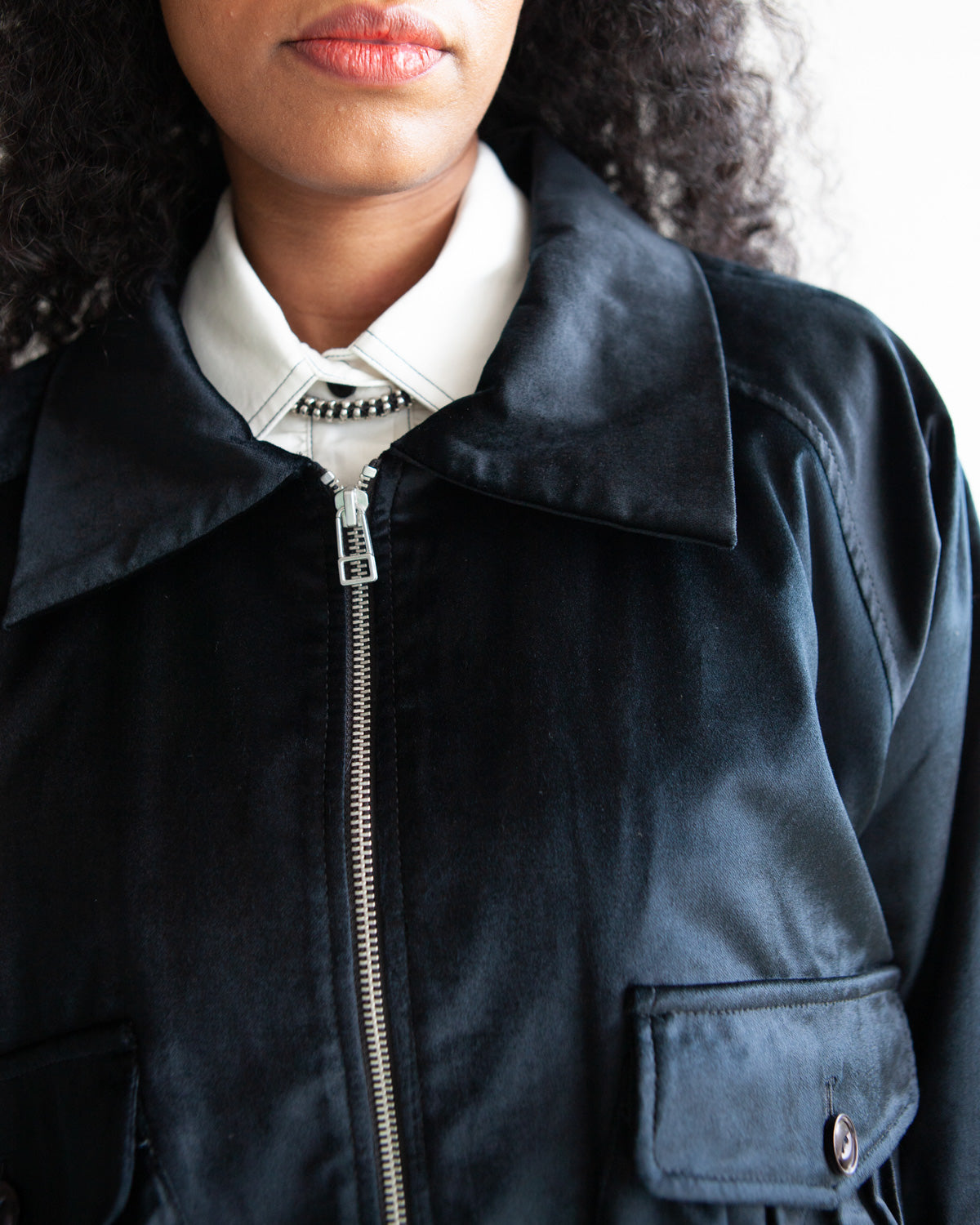 W'MENSWEAR FISHING JACKET - BLACK