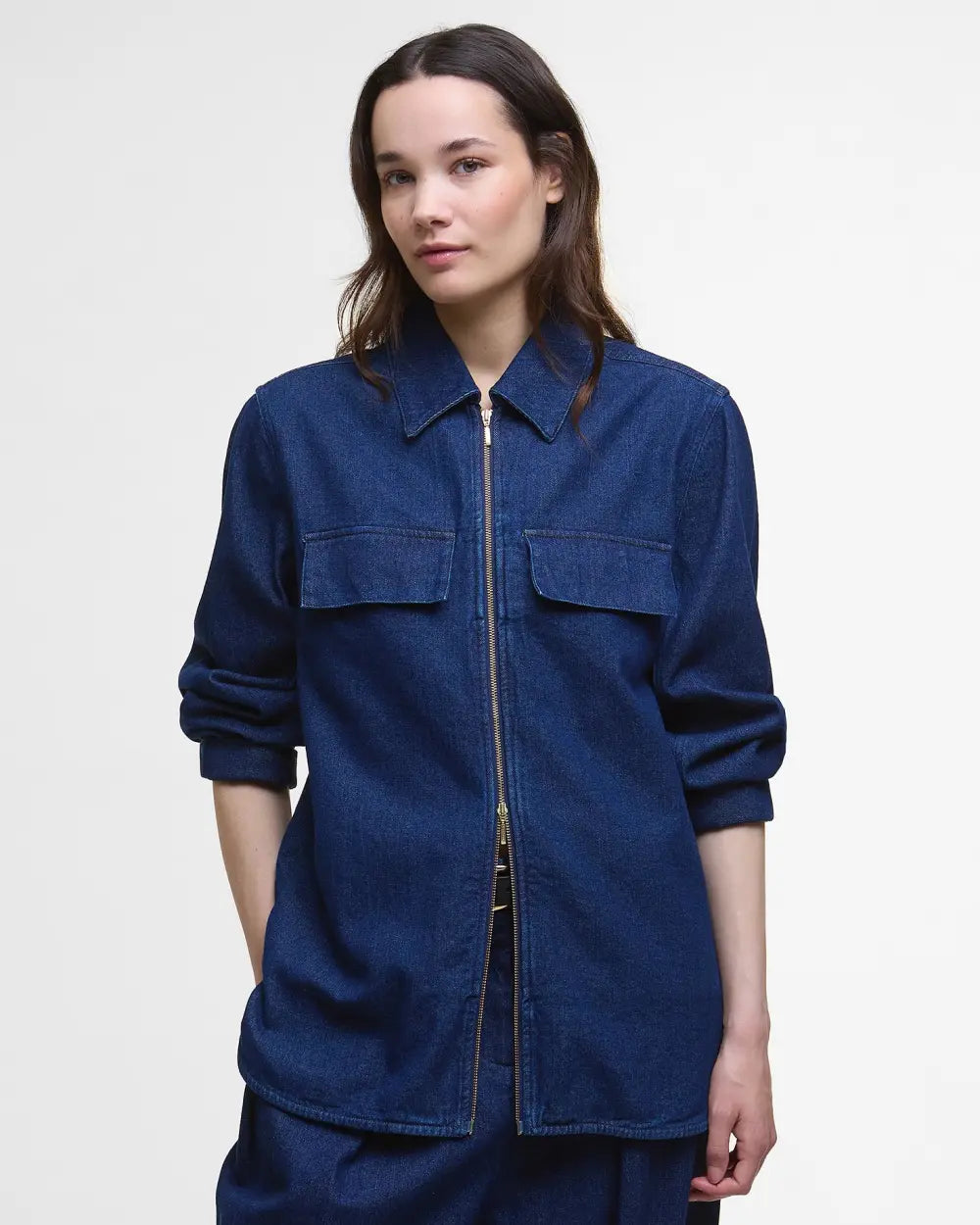 BARBOUR ARLA DENIM OVERSHIRT - RINSE WASH