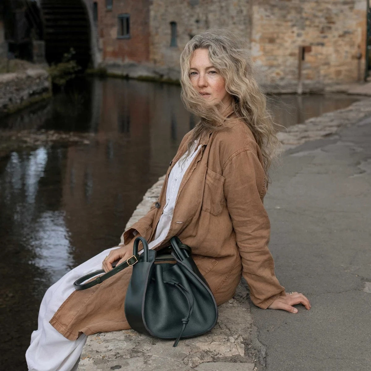 BLEU DE CHAUFFE BUCKET BAG DIANE - RUST