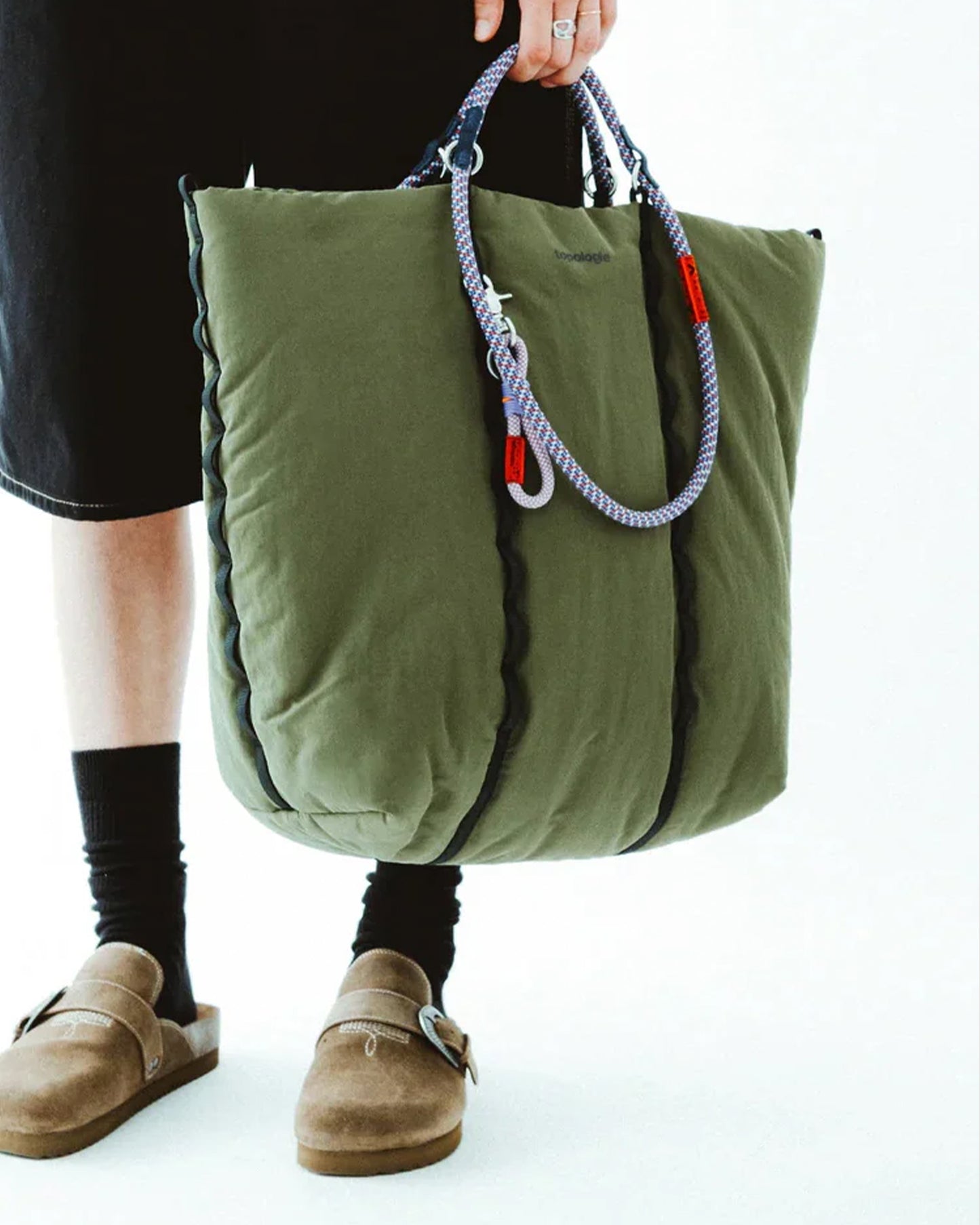 TOPOLOGIE CLOUD TOTE DEEP FOREST WASHED NYLON