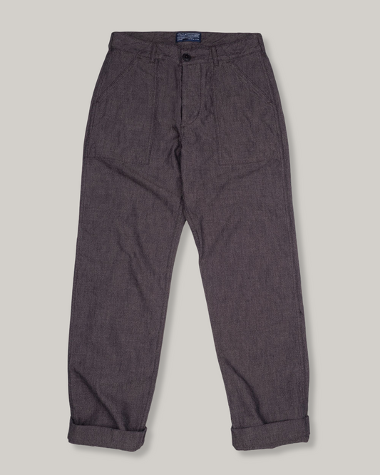 1ST PAT-RN DELTA TROUSERS - BROWN