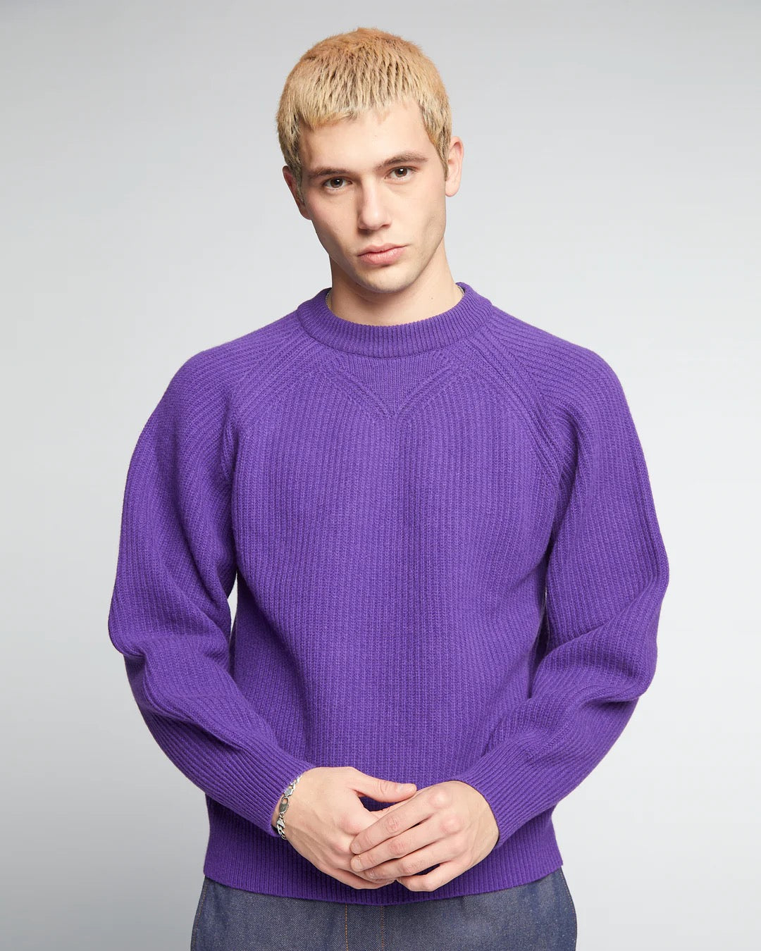 EAT DUST CREW NECK SWEATER - DELTA VIOLET