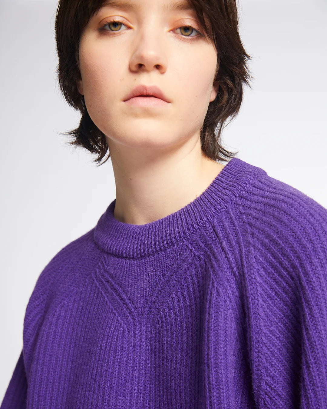 EAT DUST CREW NECK SWEATER - DELTA VIOLET