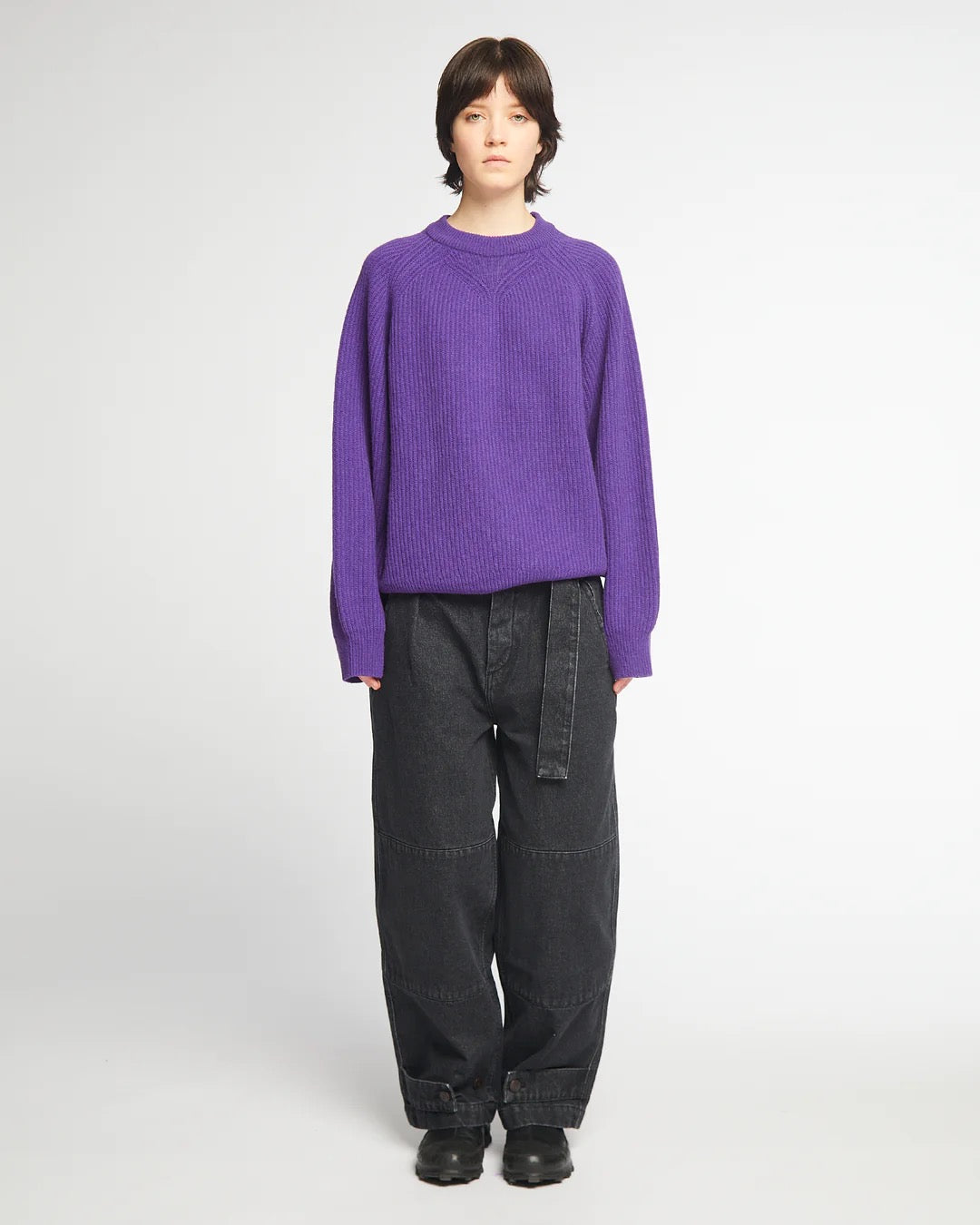 EAT DUST CREW NECK SWEATER - DELTA VIOLET