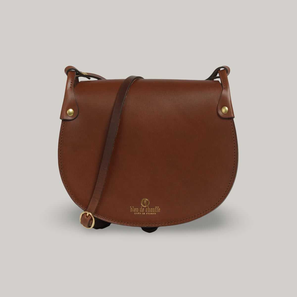 BLEU DE CHAUFFE DIANE HUNTING BAG - AMBER BROWN