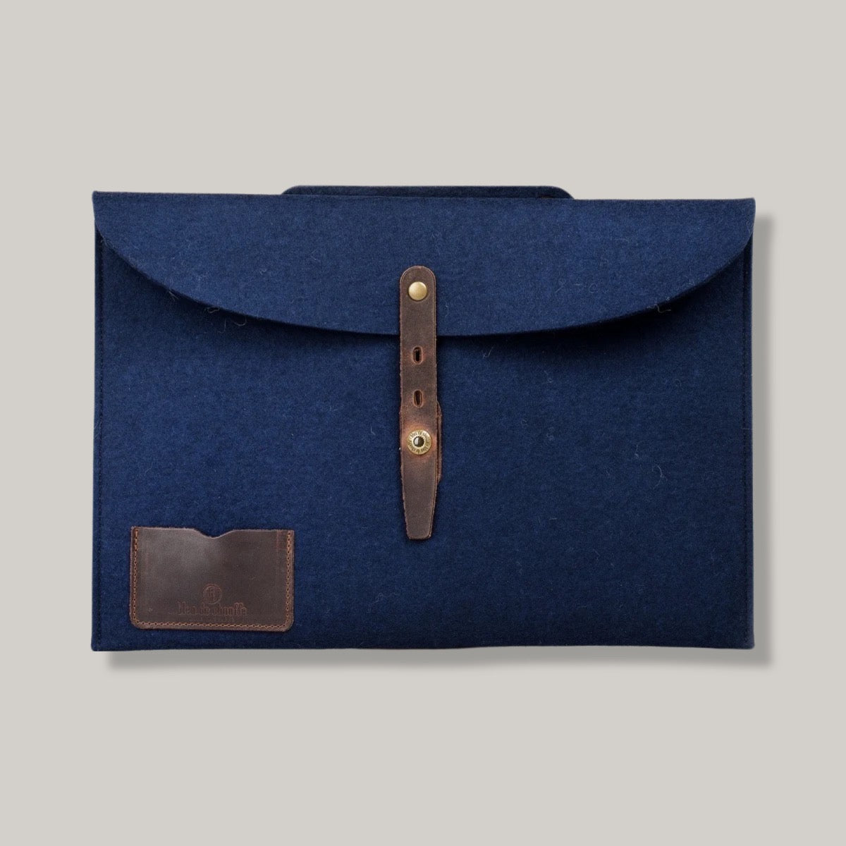 BLEU DE CHAUFFE MISHA LAPTOP SLEEVE - INDIGO FELT