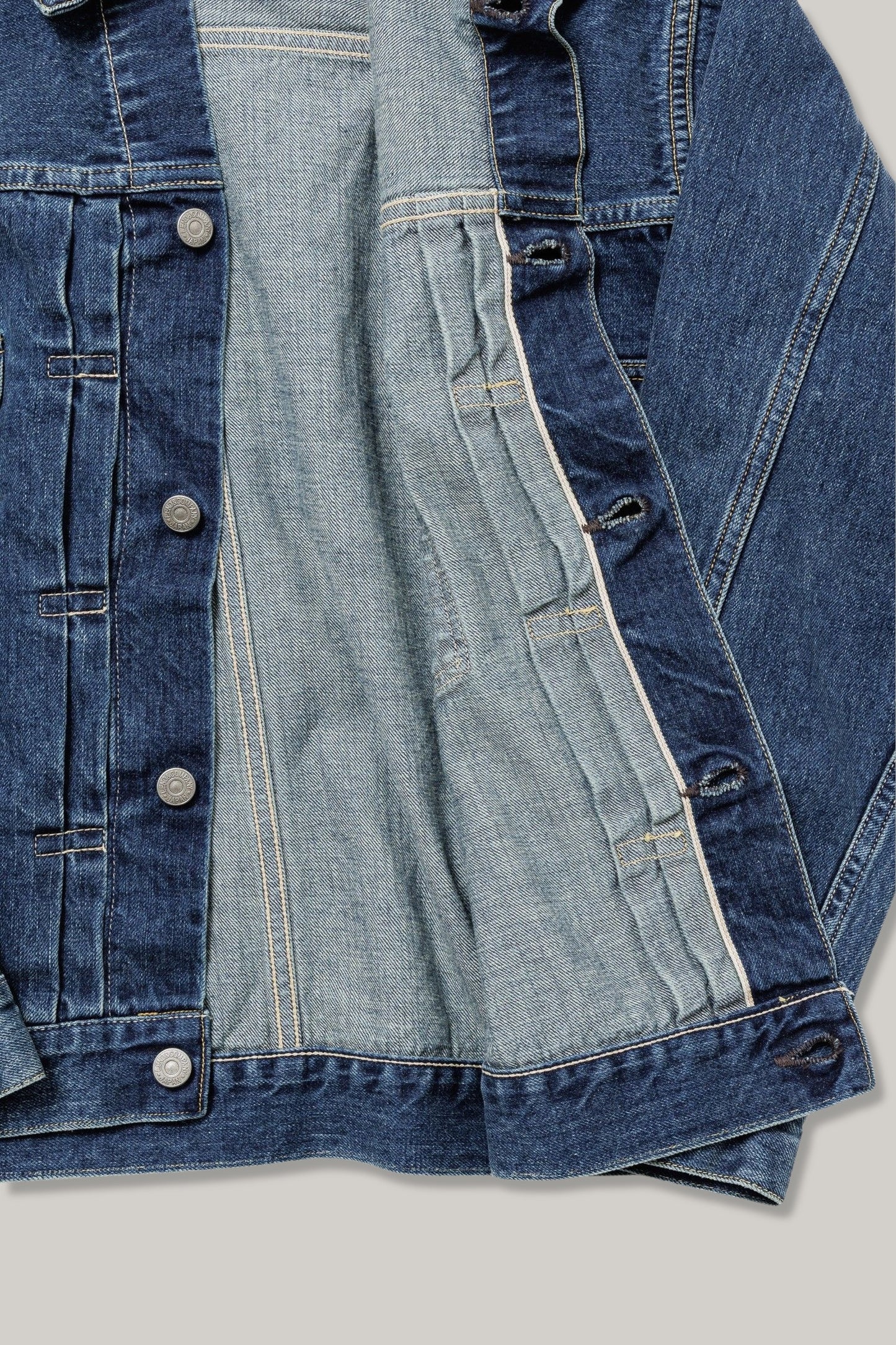 LENO PATRICIA BIG TRUCKER JACKET - AGED INDIGO