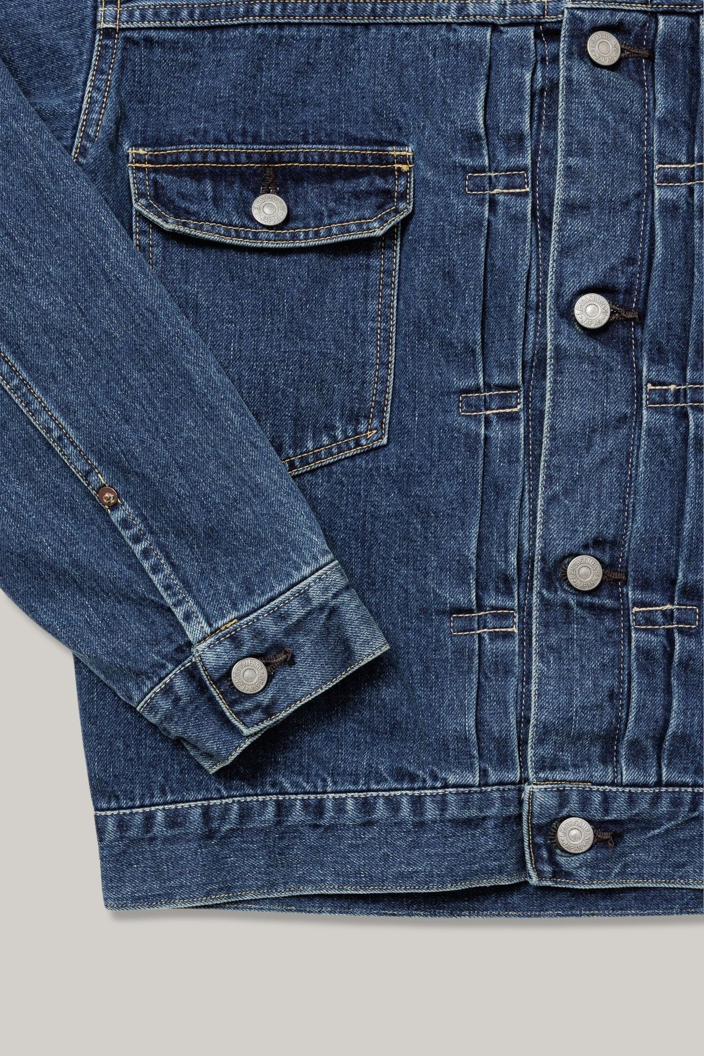 LENO PATRICIA BIG TRUCKER JACKET - AGED INDIGO