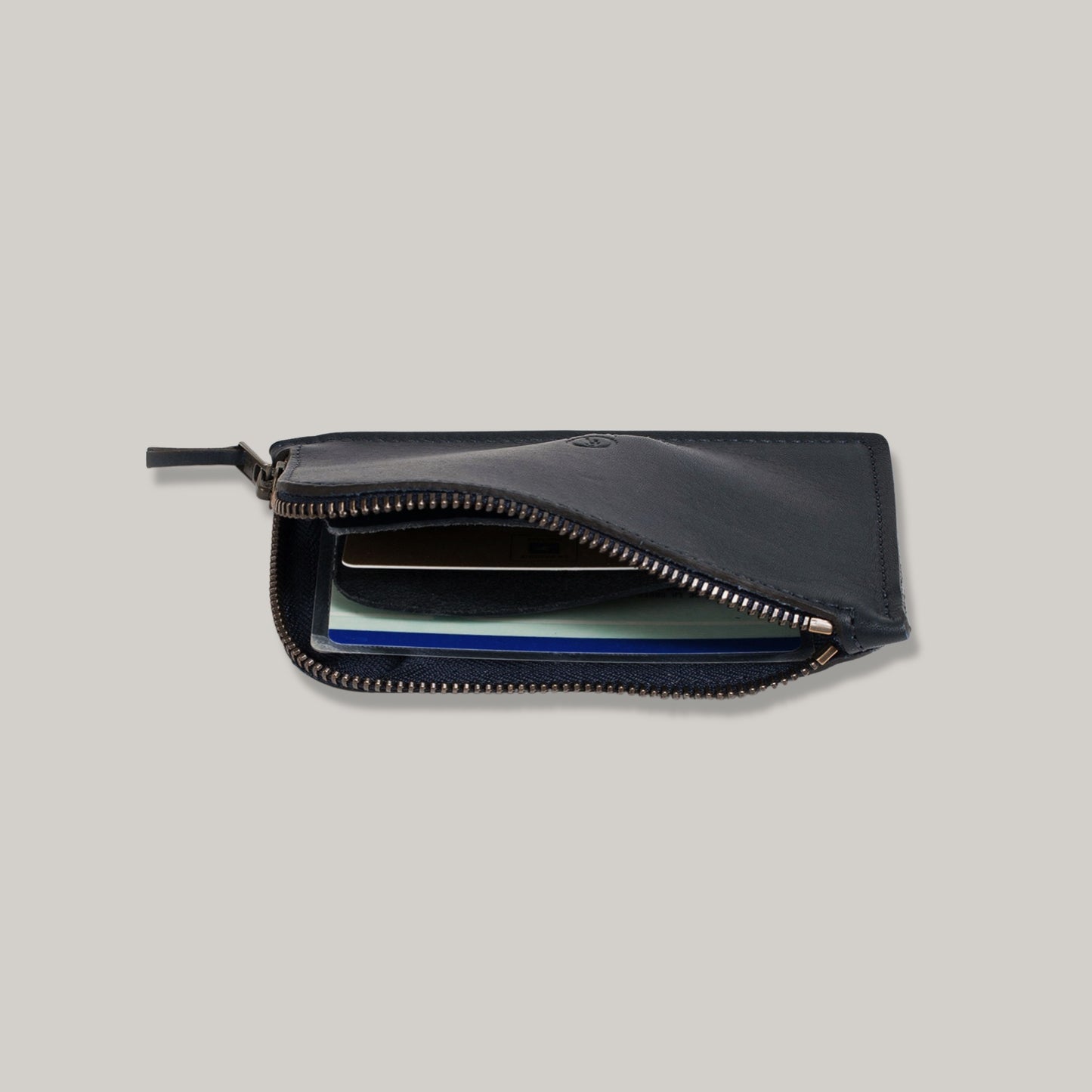 BLEU DE CHAUFFE POGNON ZIPPERED PURSE - NOIR
