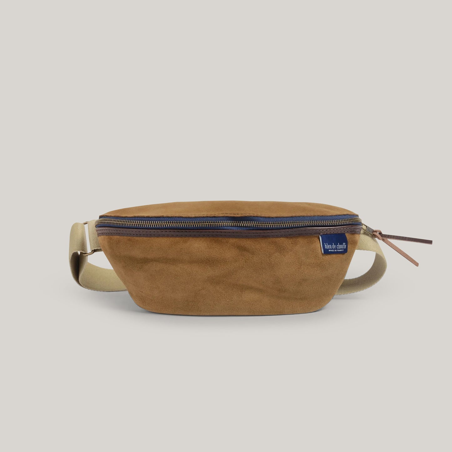 BLEU DE CHAUFFE NEW BEAT BELT BAG - TABAC SUEDE