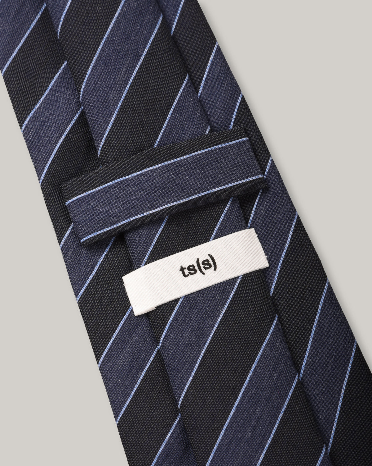 TS(S) BOLD STRIPE NECK TIE - NAVY