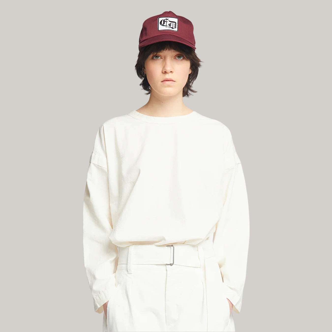 GIRLS OF DUST GARDENER SMOCK - COMET COTTON - MILK