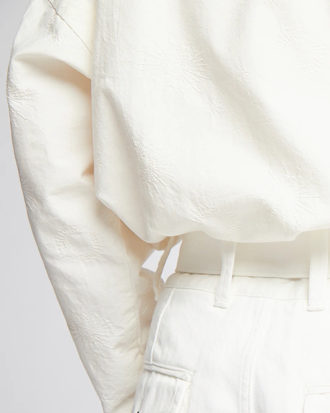 GIRLS OF DUST GARDENER SMOCK - COMET COTTON - MILK