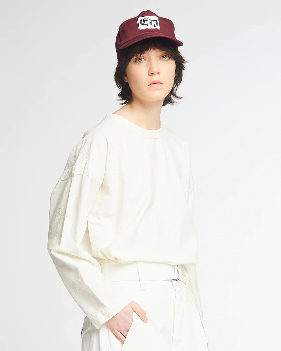 GIRLS OF DUST GARDENER SMOCK - COMET COTTON - MILK