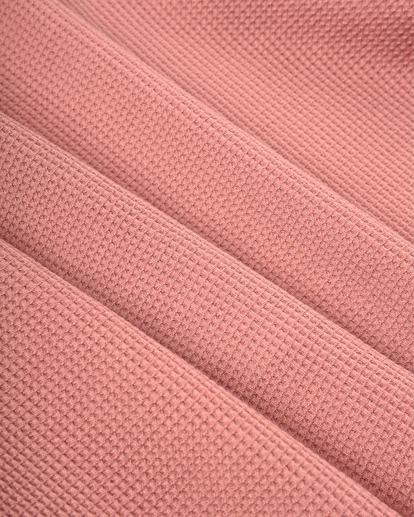 W'MENSWEAR GAS STATION TEE - PINK WAFFLE