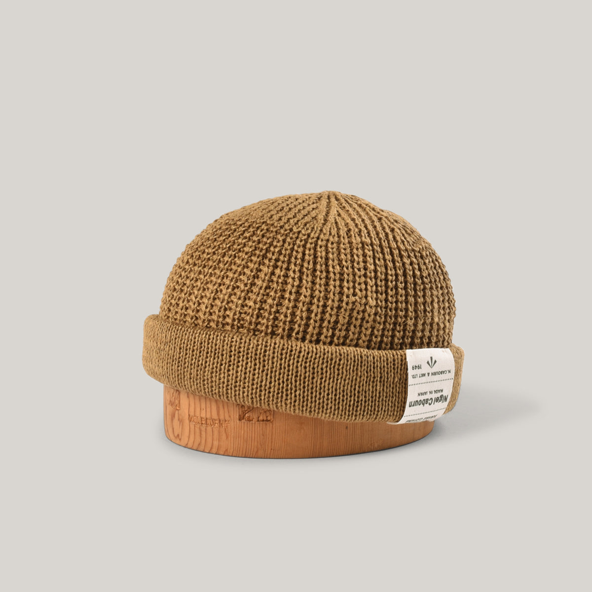 NIGEL CABOURN MAINLINE HEMP BEANIE - KHAKI