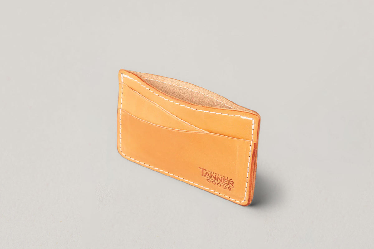 TANNER GOODS RECYCLED JOURNEYMAN WALLET - SADDLE TAN