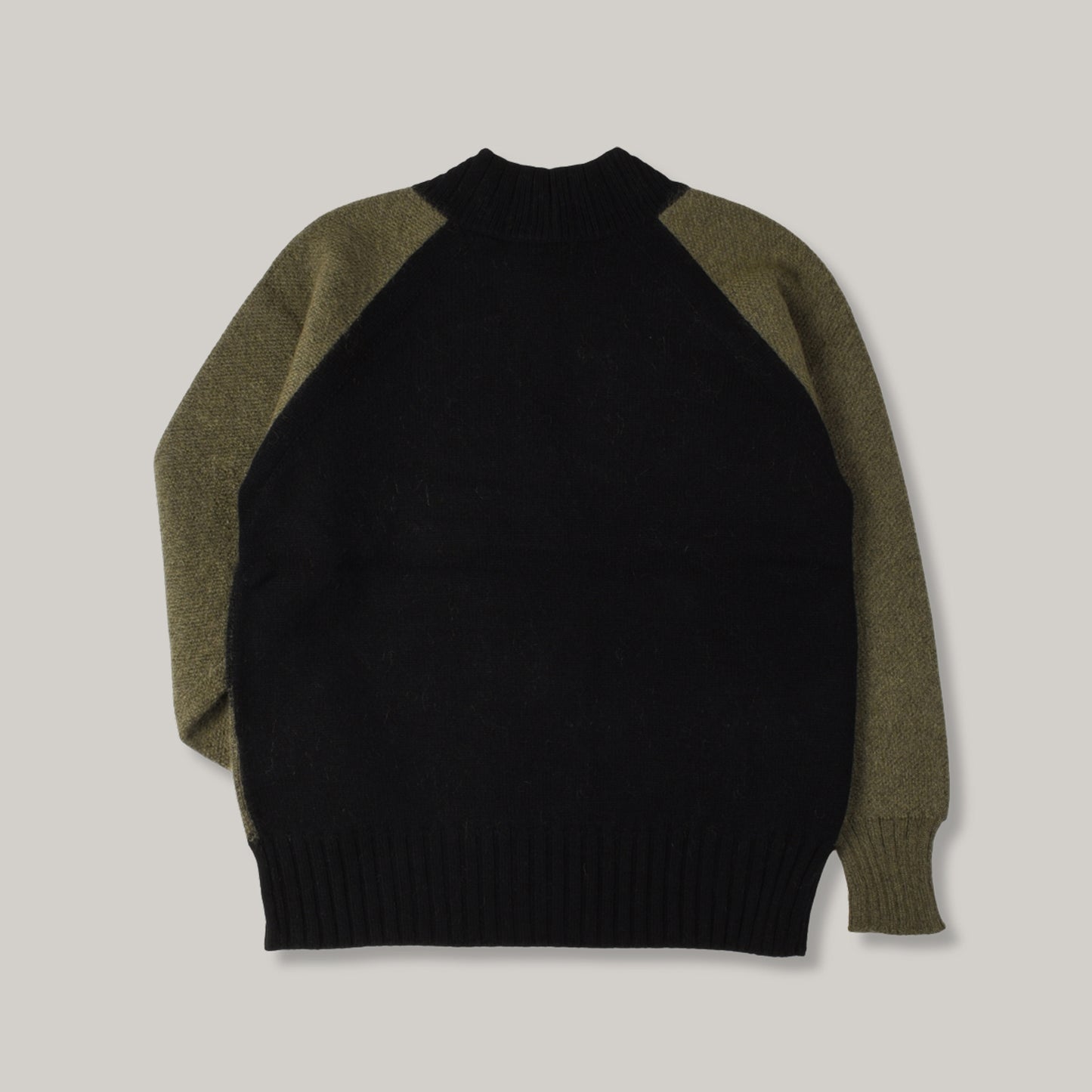 NIGEL CABOURN SCOTTISH KNIT CARDIGAN - GREEN