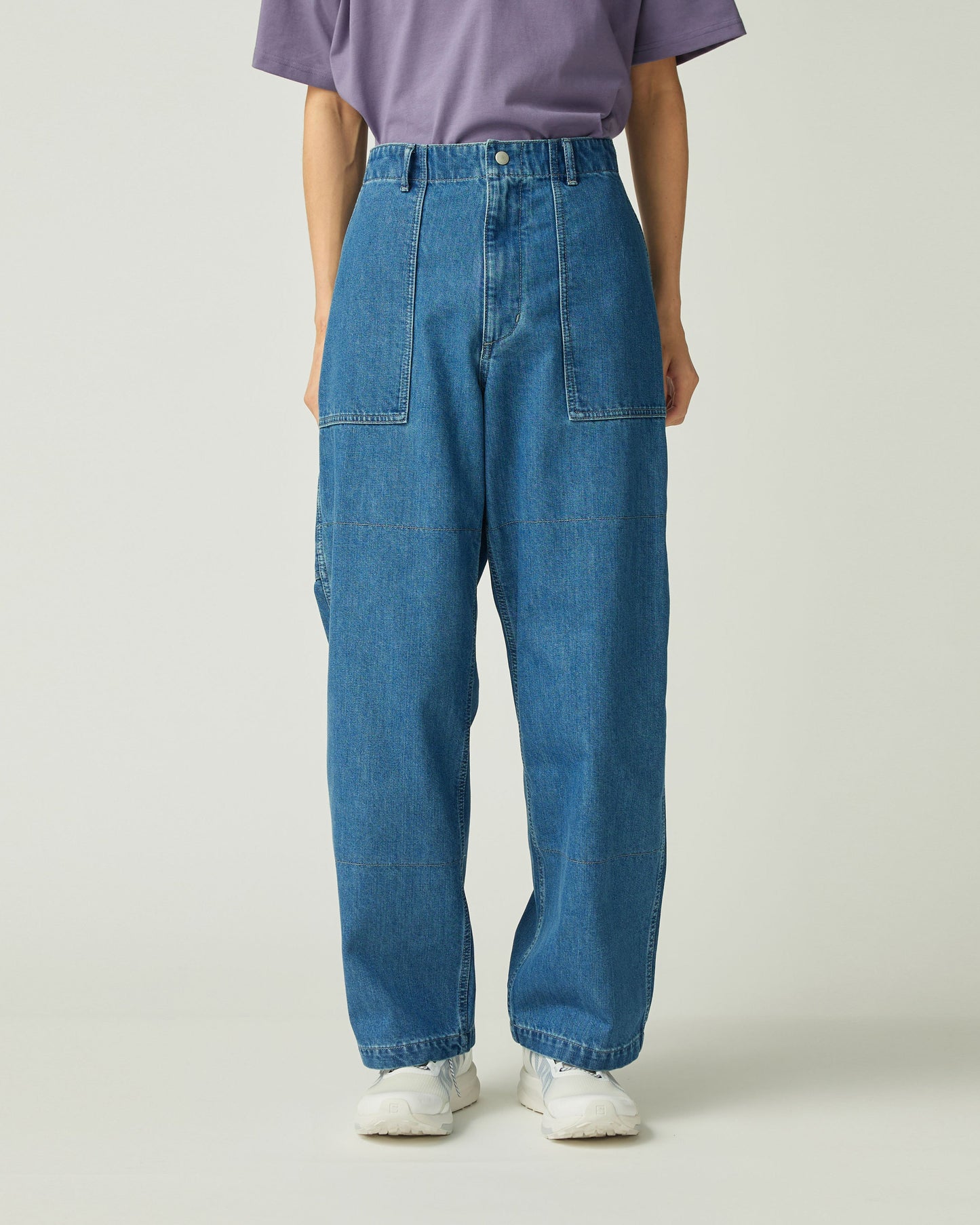 SNOW PEAK TAKIBI DENIM PANTS - LIGHT BLUE