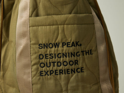 SNOW PEAK QUILTED RIPSTOP TOTE - OLIVE