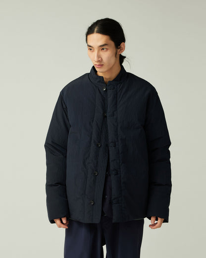 SNOW PEAK GARMENT DYED DOWN JACKET - NAVY
