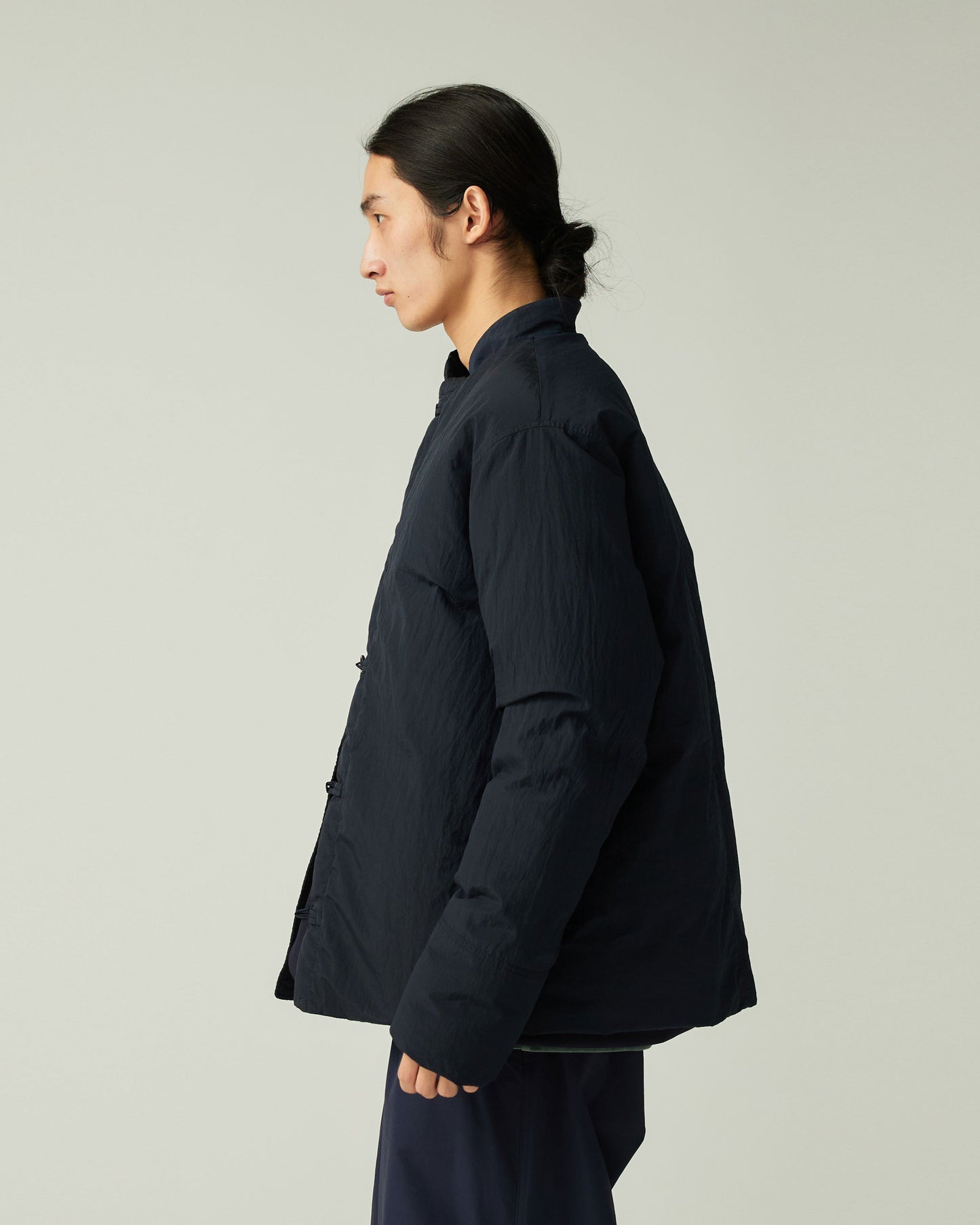 SNOW PEAK GARMENT DYED DOWN JACKET - NAVY