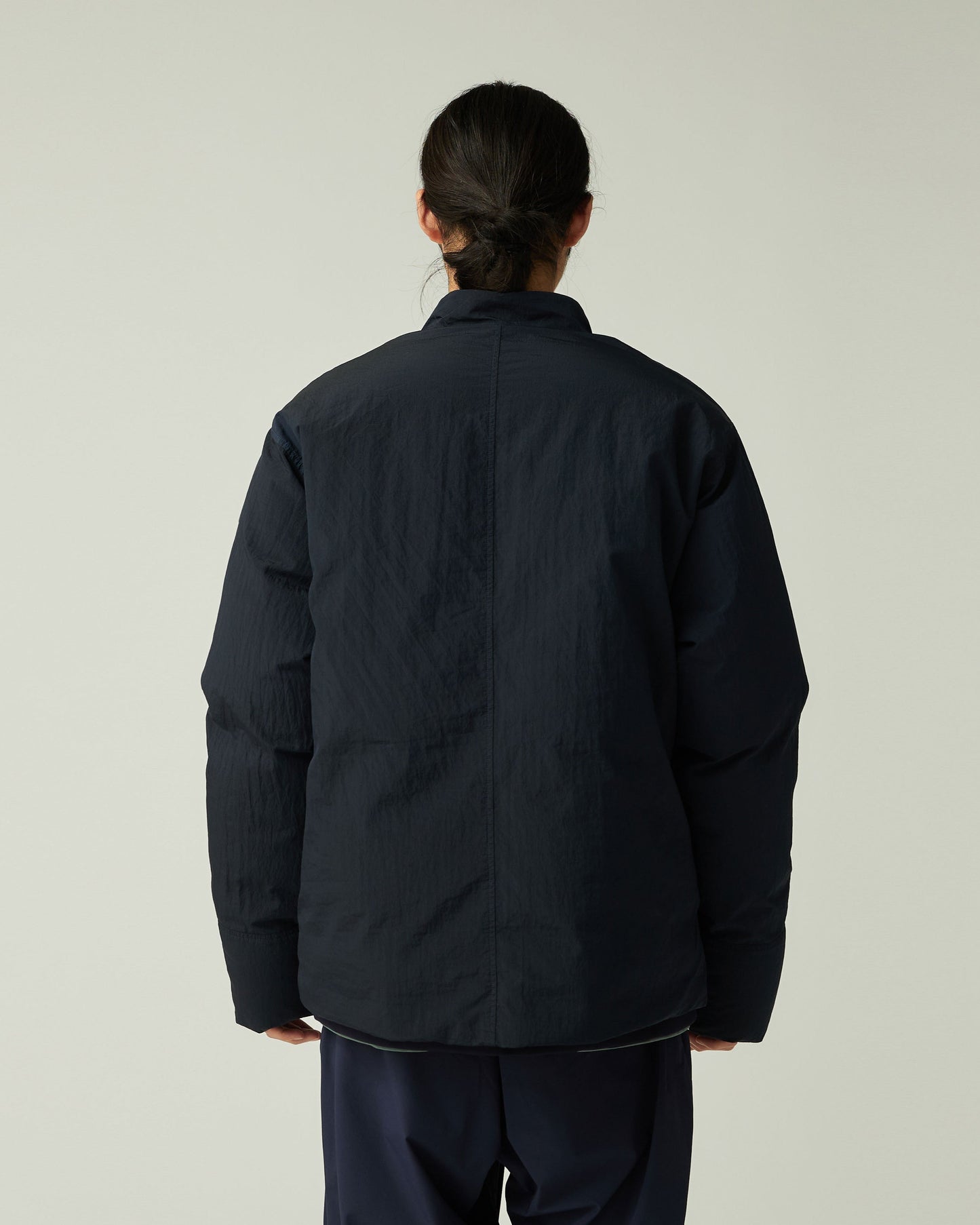 SNOW PEAK GARMENT DYED DOWN JACKET - NAVY