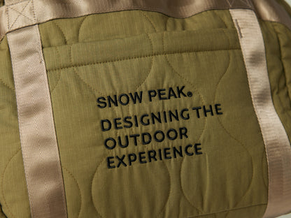 SNOW PEAK QUILTED RIPSTOP DUFFLE - OLIVE