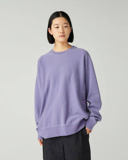 SNOW PEAK GARMENT DYED PULLOVER - LIGHT PURPLE