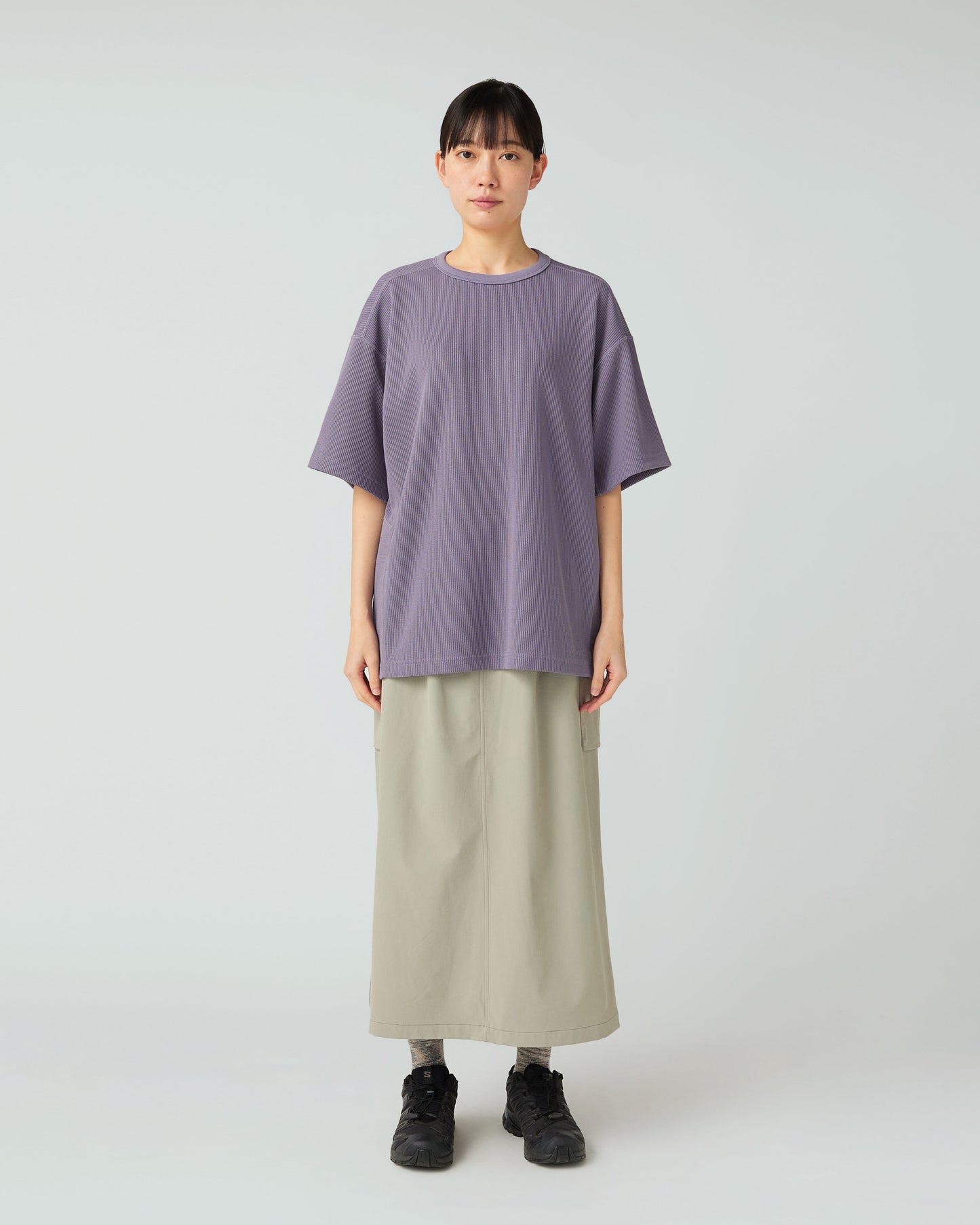 SNOW PEAK DRY THERMAL T-SHIRT - LIGHT PURPLE