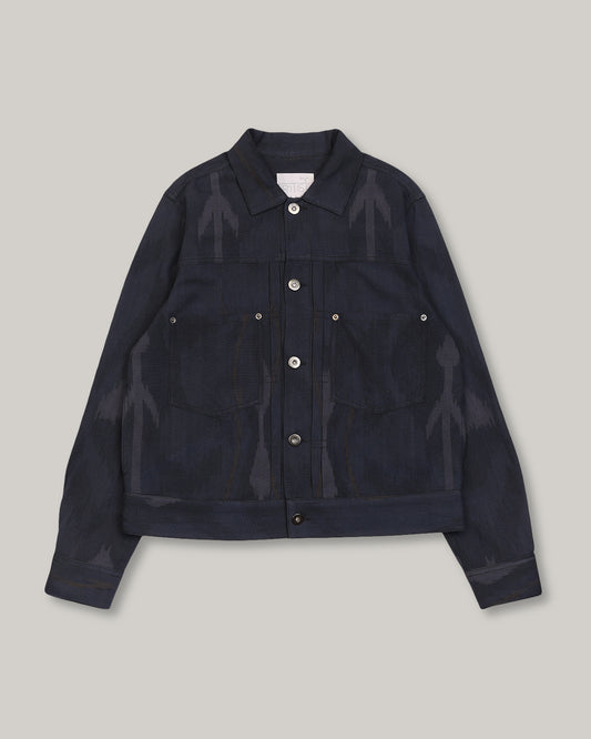 KARDO MARVIN TRUCKER JACKET - MIDNIGHT BLUE