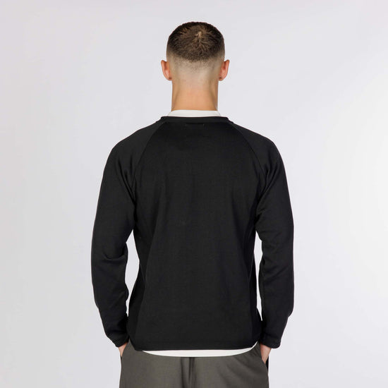 SNOW PEAK WATER-REPELLENT KNIT PULLOVER - BLACK